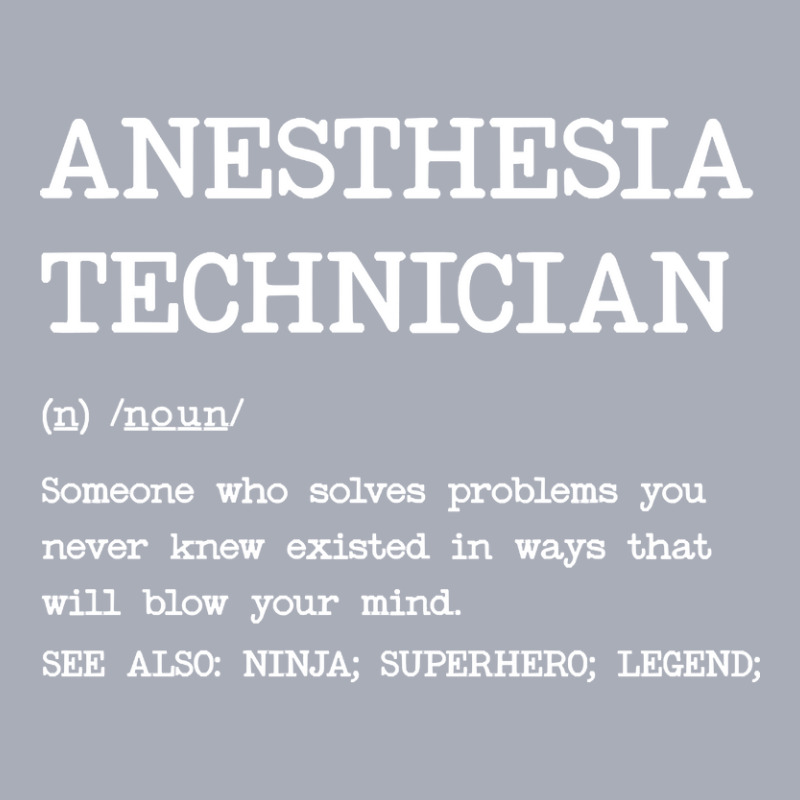 Anesthesia Technician - Definition Design Tank Dress | Artistshot