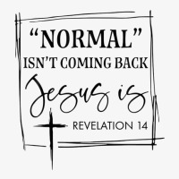 Normal Isn't Coming Back But Jesus Is Revelation 14 Costume Ladies Fitted T-shirt | Artistshot