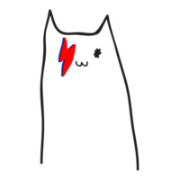 Bowie Cat 3/4 Sleeve Shirt | Artistshot