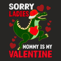 Hot Trend Boys Valentine Day Outfit Sorry Ladies Mommy Is My Valentine Ladies Fitted T-shirt | Artistshot