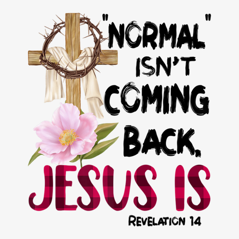 Normal Isn't Coming Back But Jesus Is Revelation 14 Costume Ladies Fitted T-Shirt by nootlyricn | Artistshot