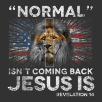 Normal Isn't Coming Back Jesus Is Revelation 14 Cross Lion Baby Bodysuit | Artistshot