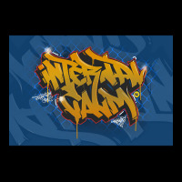 Internal Calm Graffiti V-neck Tee | Artistshot