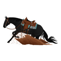 Black Reining Horse - Equine Rampaige Sticker | Artistshot