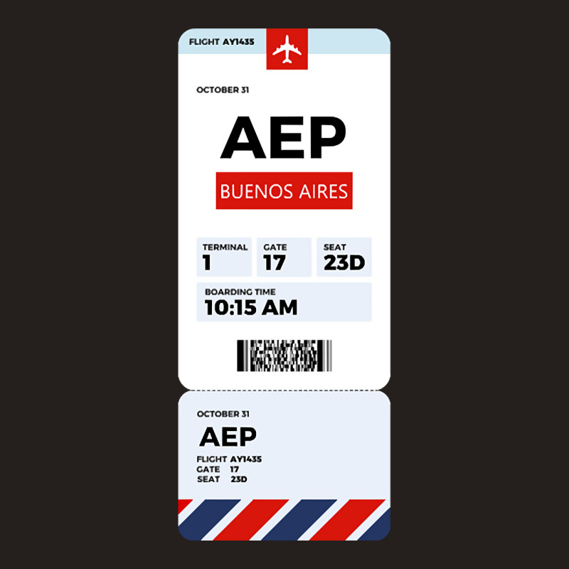 Buenos Aires Boarding Pass Tank Top | Artistshot