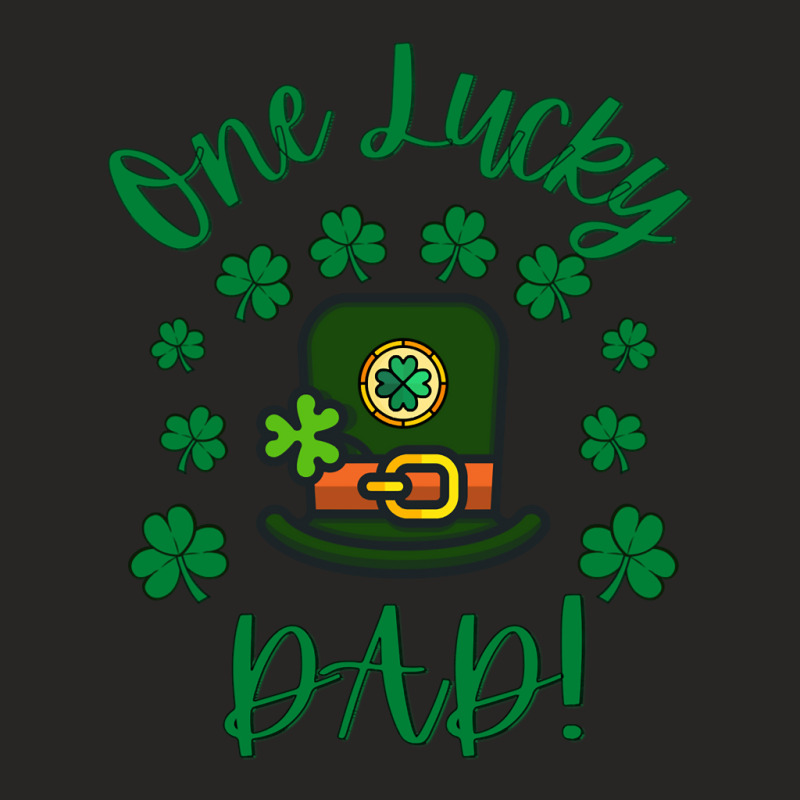 Limited Edition One Lucky Dad Lucky Irish St. Patrick's Day Ladies Fitted T-Shirt by yumgaugeteuda | Artistshot