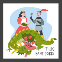 Felic Sant Jordi Vintage T-shirt | Artistshot