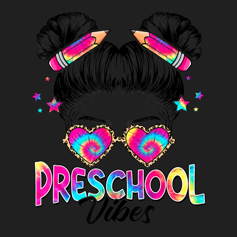 Limited Edition Preschool Vibes Messy Hair Bun Girl Back To School Fir Ladies Polo Shirt by fenderbendable | Artistshot