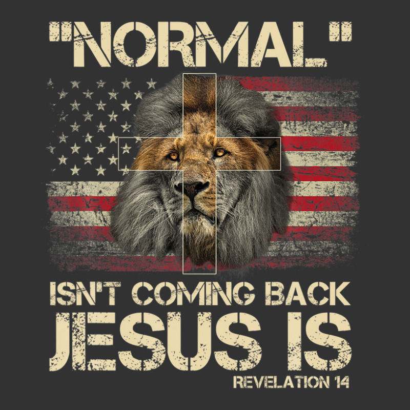 Normal Isn't Coming Back Jesus Is Revelation 14 Cross Lion Baby Bodysuit by nootlyricn | Artistshot