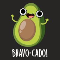 Bravo-cado Cute Avocado Pun Ladies Fitted T-shirt | Artistshot