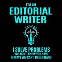 Editorial Writer - I Solve Problems Adjustable Cap | Artistshot