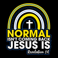 Normal Isn't Coming Back But Jesus Is Revelation 14 Rainbow Maternity Scoop Neck T-shirt | Artistshot