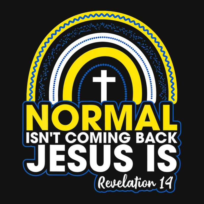 Normal Isn't Coming Back But Jesus Is Revelation 14 Rainbow Scorecard Crop Tee by nootlyricn | Artistshot