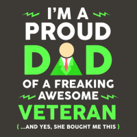 Trending Proud Dad T-shirt, Awesome Veteran, Army By Zany Brainy Bucket Hat | Artistshot