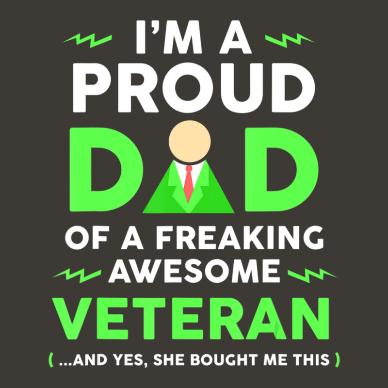 Trending Proud Dad T-shirt, Awesome Veteran, Army By Zany Brainy Bucket Hat by fenderbendable | Artistshot