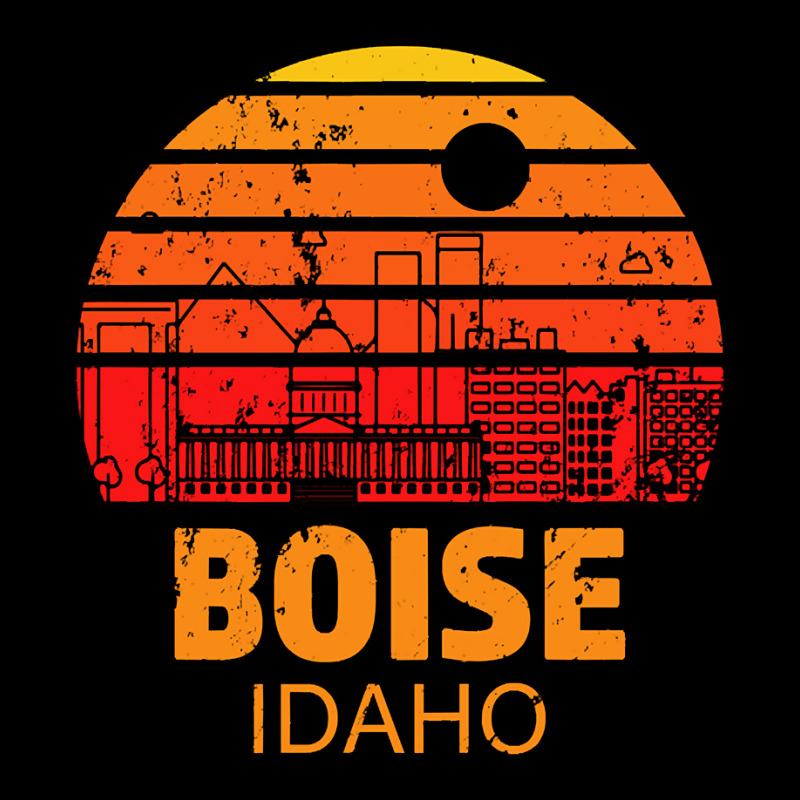 Boise Idaho Retro Sunset Adjustable Cap by nuanceteams169 | Artistshot