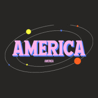 America Soft Rock Ladies Fitted T-shirt | Artistshot