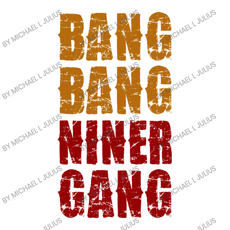 Bang Bang Niner Gang Football Youth Zipper Hoodie | Artistshot