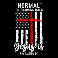 Normal Isn't Coming Back But Jesus Is Revelation 14 Usa Flag Youth Hoodie | Artistshot