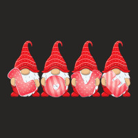 Hot Trend Love Gnomes Happy Valentine's Day Couple Matching Ladies Fitted T-shirt | Artistshot