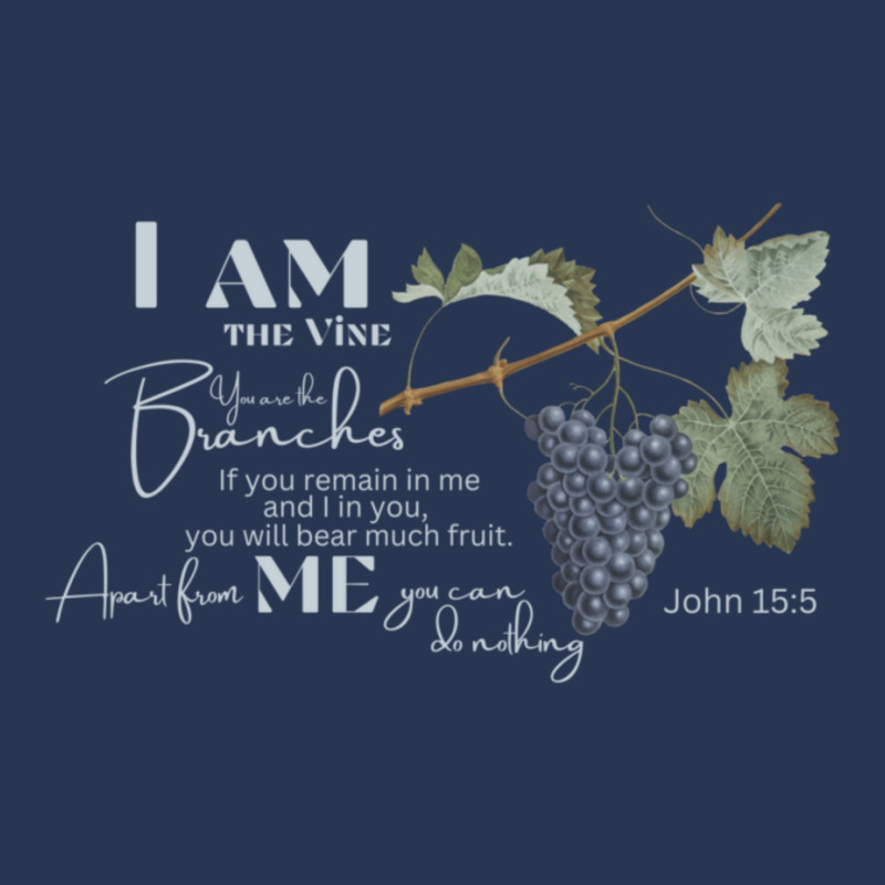 John 155 I Am The Vine Men Denim Jacket | Artistshot