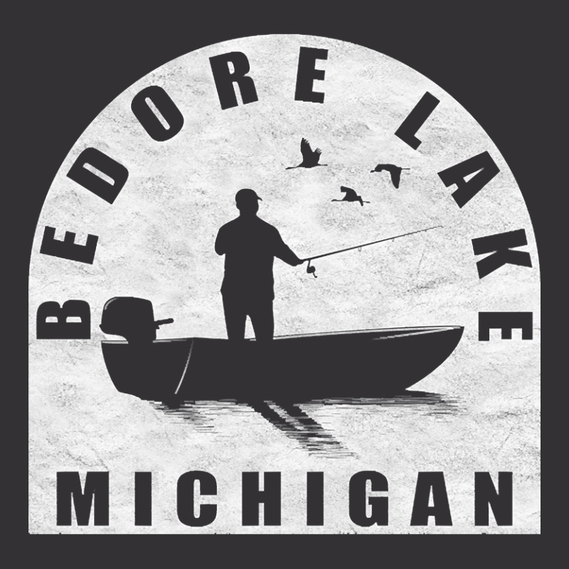 Bedore Lake Fishing Michigan Vintage Hoodie And Short Set | Artistshot