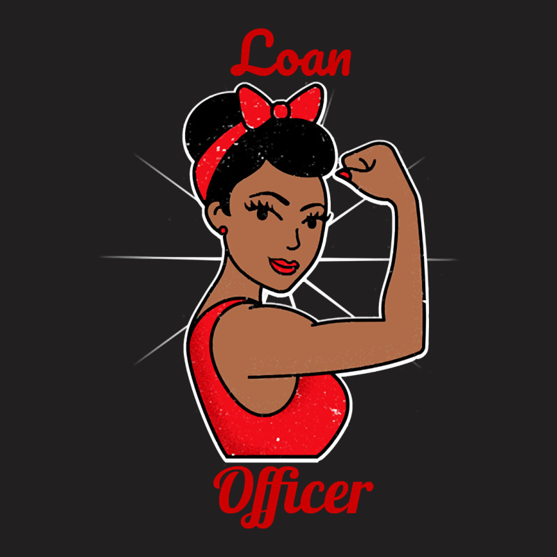 Loan Officer Woman Strong Retro Vintage Poster Style Art Work T-Shirt by gaugebayou45 | Artistshot