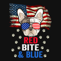 Hot Trend Red Bite & Blue Dog 4th Of July French Bulldog Graphic Youth T-shirt | Artistshot