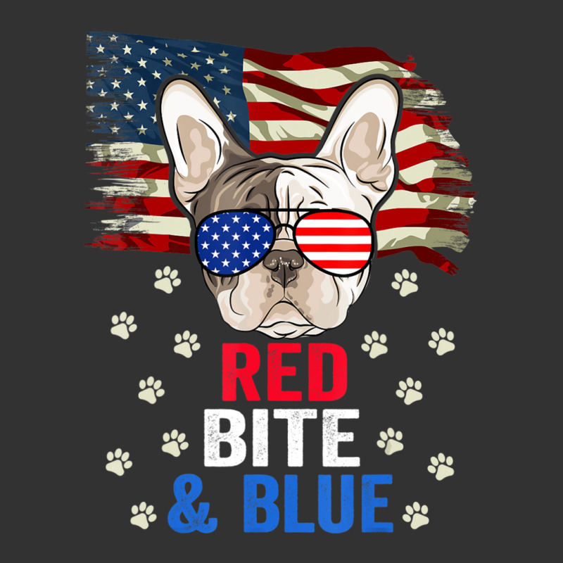 Hot Trend Red Bite & Blue Dog 4th Of July French Bulldog Baby Bodysuit by fenderbendable | Artistshot