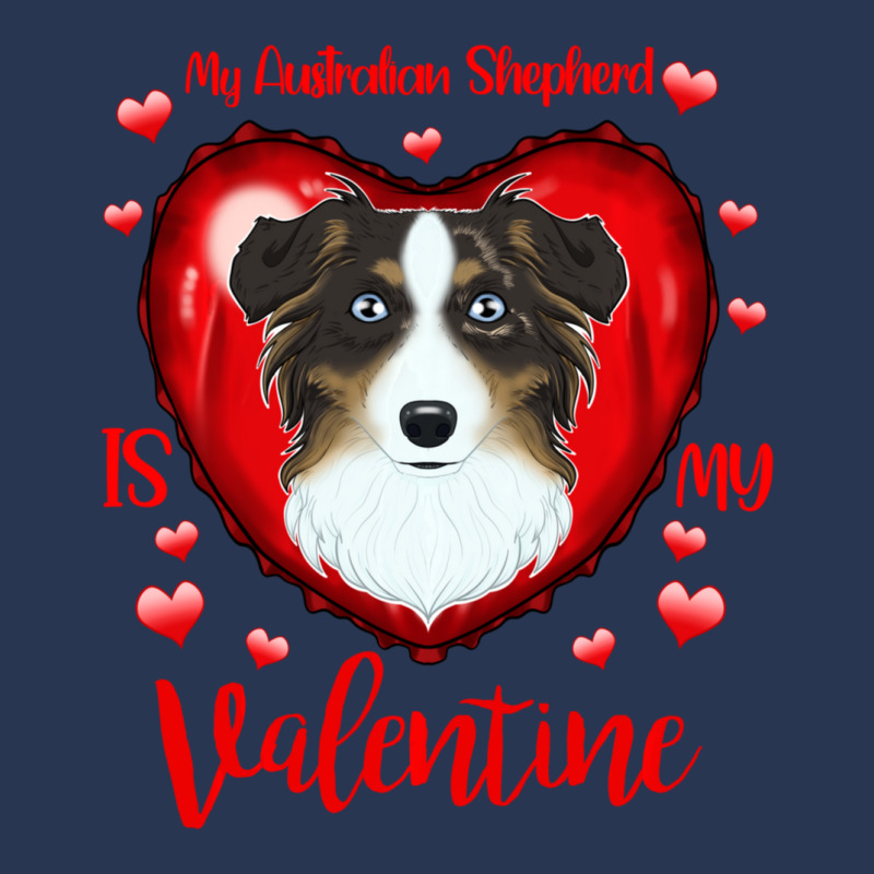 Limited Edition My Australian Shepherd Is My Valentine I Australian Sh Ladies Denim Jacket by Hugo Flowers | Artistshot