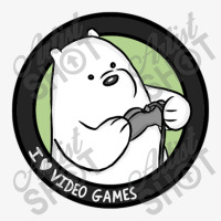 I Love Video Games Polar Bear Ladies Fitted T-shirt | Artistshot