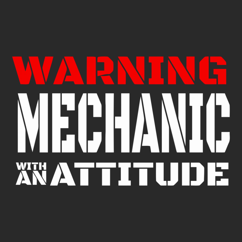 Warning Mechanic With An Attitude Toddler T-shirt by Farrel T-shirt | Artistshot