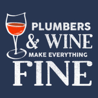 Plumbers And Wine Make Everything Fine  For Plumber Men Denim Jacket | Artistshot