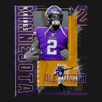 Alexander Mattison Football Paper Poster Vikings 2 Flannel Shirt | Artistshot