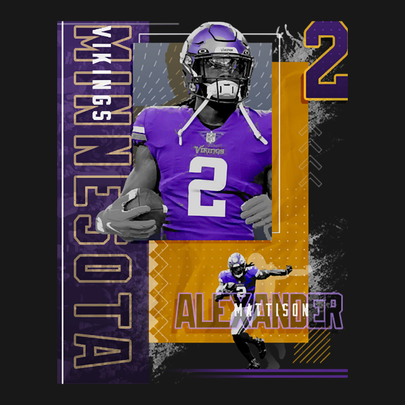 Alexander Mattison Football Paper Poster Vikings 2 Flannel Shirt | Artistshot