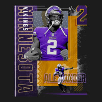 Alexander Mattison Football Paper Poster Vikings 2 Hoodie & Jogger Set | Artistshot