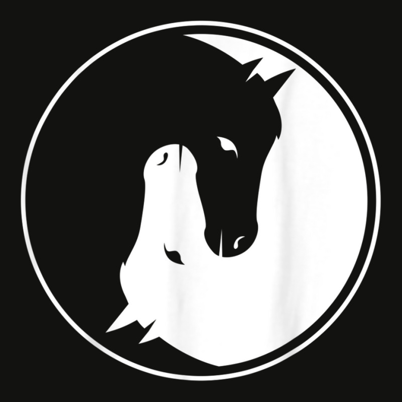 Yin And Yang Horse  For Every Horseman And Rider! Scorecard Crop Tee by SamuelTABraun | Artistshot