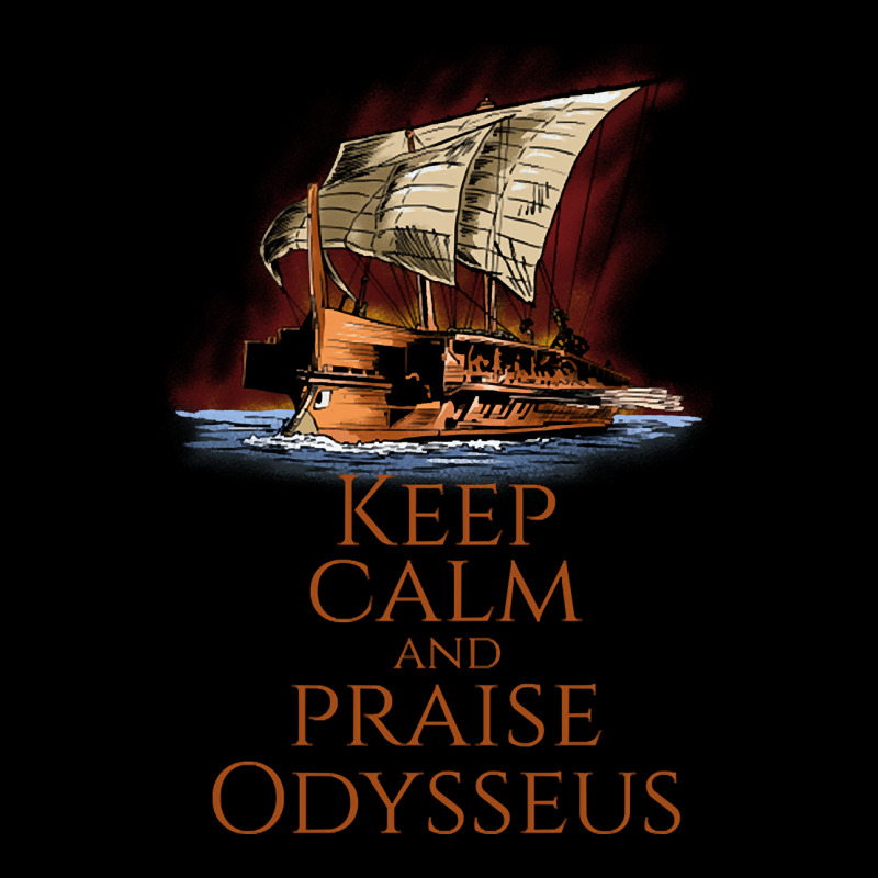 Ancient Greek Epic Mythology - Keep Calm And Praise Odysseus Cropped Hoodie by sausagefencing57 | Artistshot