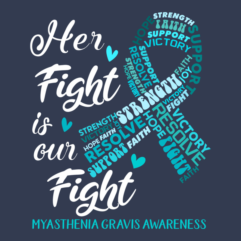 Myasthenia Gravis Awareness Her  Is Our Green Yellow V-neck Tee | Artistshot