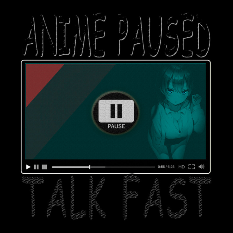 Anime Paused Talk Fast V-neck Tee | Artistshot