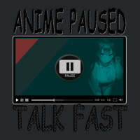 Anime Paused Talk Fast Crewneck Sweatshirt | Artistshot