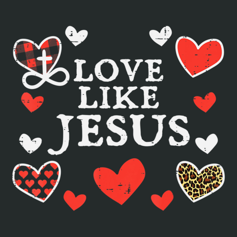 Limited Edition Love Like Jesus God Valentines Day Christian Men Women Women's Triblend Scoop T-shirt by Karyn Love | Artistshot