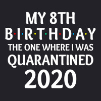 My 8th Birthday The One Where I Was Quarantined 2020  Social Distancin Unisex Sherpa-lined Denim Jacket | Artistshot