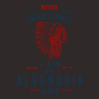 Algonquin Native American Indian Man Never Underestimate Racerback Tank | Artistshot