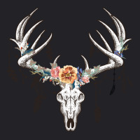 Boho Deer Head Youth Tee | Artistshot