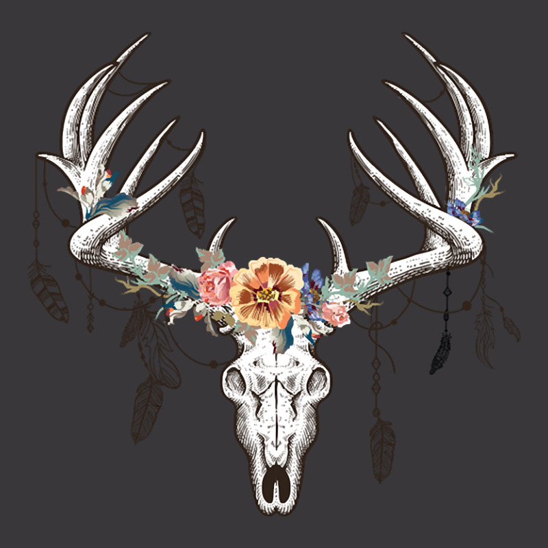 Boho Deer Head Ladies Curvy T-Shirt by brushdatum98 | Artistshot