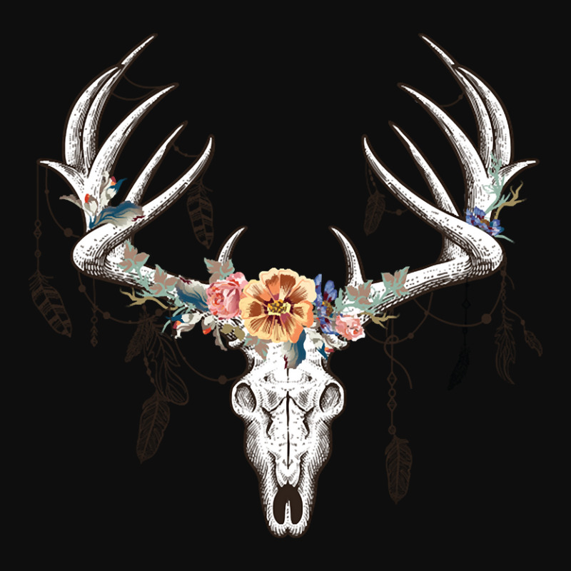 Boho Deer Head Crop Top by brushdatum98 | Artistshot