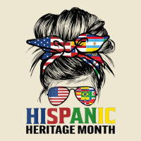 National Hispanic Heritage Month Us Latin Flags Messy Bun T Shirt Cropped Hoodie | Artistshot