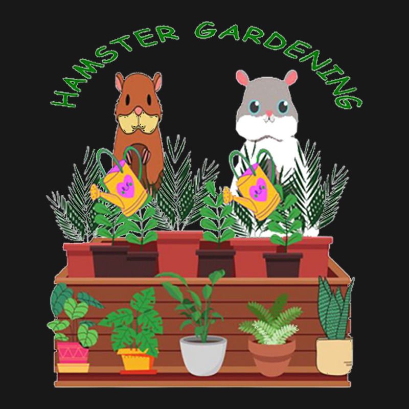 Hamster Gardening,hamster Watering,hamstering, Cute Hamster For Plants Flannel Shirt | Artistshot