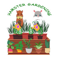 Hamster Gardening,hamster Watering,hamstering, Cute Hamster For Plants 3/4 Sleeve Shirt | Artistshot